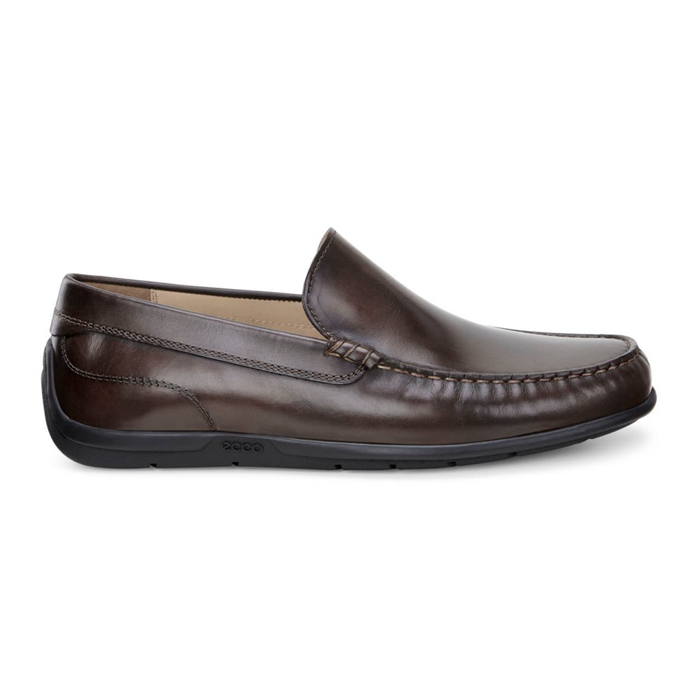 ECCO Mens Moccasins Brown - Classic Moc 2.0 - JEM-072834